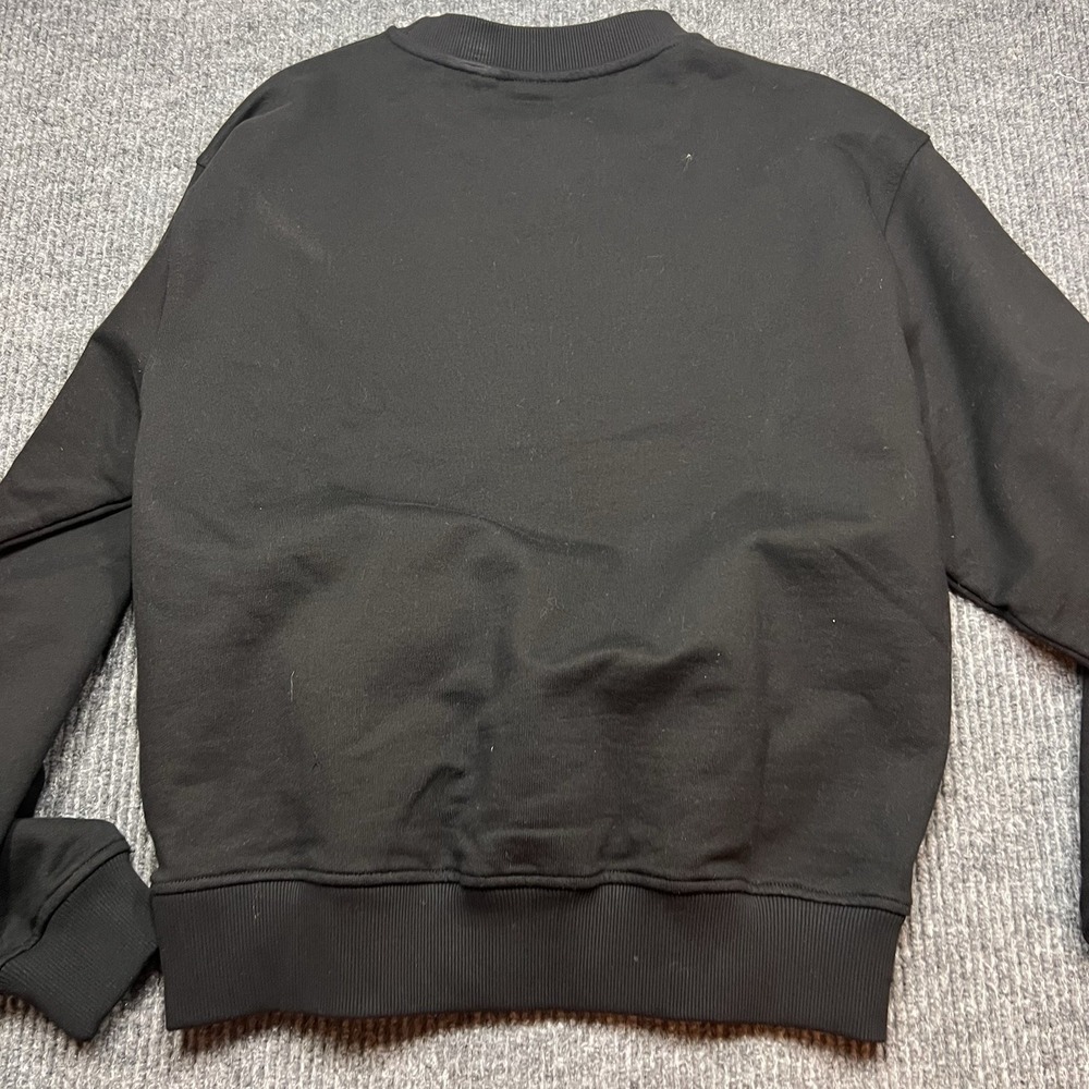 Daily Paper Mens Terry Sweatshirt Crew Neck Black Small Oversized Landscape New - Picture 10 of 10